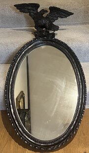 Antique Carved Eagle Mirror