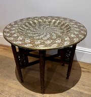 Brass & Enamelled Benares Occasional Table