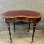 Edwardian Inlaid Kidney Shaped Writing Table
