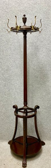 Good Regency Style Mahogany Hallstand