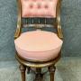 Late Victorian Walnut Revolving Music Chair / Stoo