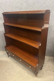 Regency Style Waterfall Open Bookcase