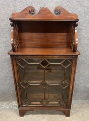 Small Regency Mahogany Cabinet Bookcase