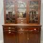 Unusual Antique Mahogany Secretaire Bookcase