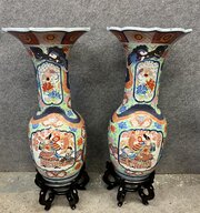Very Large Pair Of Arita Porcelain Vases