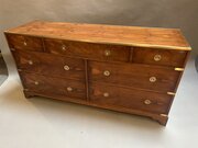 Campaign Yew Sideboard Chest Of Drawers