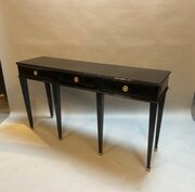 Early C20th Italian Ebonised Console Table