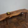 1960s yew wood coffee table by Reynolds