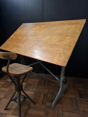 Architect/ Drafting Table Adjustable 1950s.