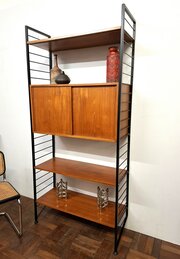 Mid-century Ladderax Brand Adjustable Shelving