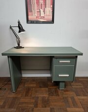 Vintage Aluminium Office Desk