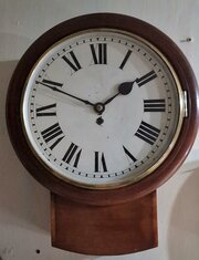 A GvR Drop Dial Fusee Wall Clock