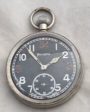 A Helvetia WW2 Military Pocket Watch