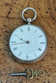 A Victorian Silver Pocket Watch