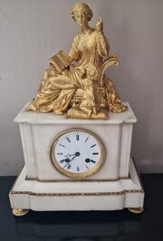 Berger Paris Gilt Figural Mantel Clock