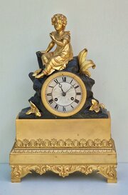 Dubois, Paris Gilt Bronze Mantel Clock