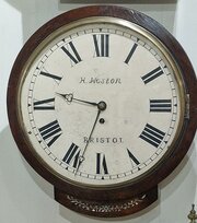 H Weston Bristol Fusee Dial Clock
