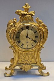 John Barwise London Fusee Mantel Clock