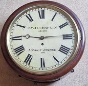 R Chaplin London Bridge Fusee Dial Wall Clock
