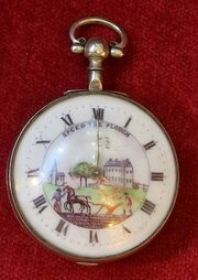 Speed The Plough Georgian Pocket Watch