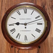 Thomas Berry Stowmarket Fusee Dial Wall Clock