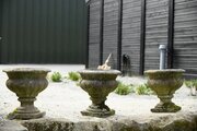 3 Composite Stone Garden Urns