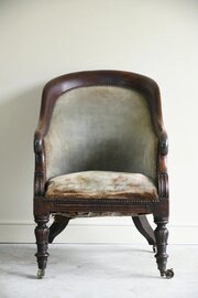Antique 19th Century Mahogany Tub Chair