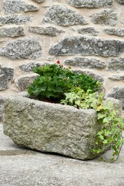 Antique Granite Stone Trough Planter
