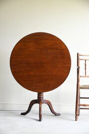 Antique Mahogany Tilt Top Occasional Table