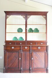 Antique Pitch Pine Glazed Dresser