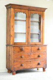 Antique Stained Pine Glazed Dresser