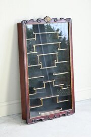 Chinese-Style Glazed Wall Display Cabinet
