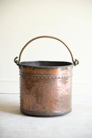 Copper Riveted Coal Bucket