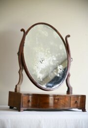 Georgian Mahogany Dressing Table Mirror