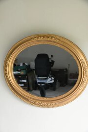 Oval Gilt Wall Mirror