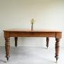 Victorian Pine & Mahogany Extending Dining Table