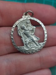 Silver Georg Jensen St Christopher Pendent