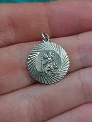 Small Silver Georg Jensen St Christopher Pendent