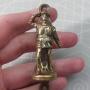 Vintage Brass Lifeboat Man Door Knocker Soldier