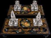 Jennens & Bettridge Papier-Mache Inkstands