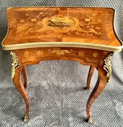 Kingwood And Marquetry Side Table Circa 1870