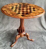 Victorian Inlaid Tilt Top Chess Table