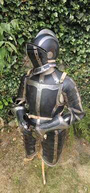 German Black & White Armour In 16th Century Style