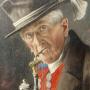 Carl Heuser – Old man with pipe 