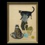 Mary Fedden RA  British 1915  2012 Two Cats and a Pineapple