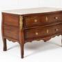 18th Century French Cherrywood Serpentine Commode