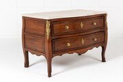 18th Century French Cherrywood Serpentine Commode