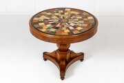 19th Century French Walnut Specimen Centre Table