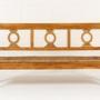 19th Century Italian Cherrywood Rush Seat Bench