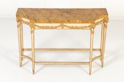 19th Century Italian Paint And Gilt Console Table